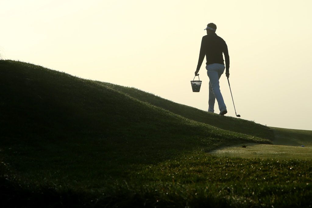 Practise on the golf course