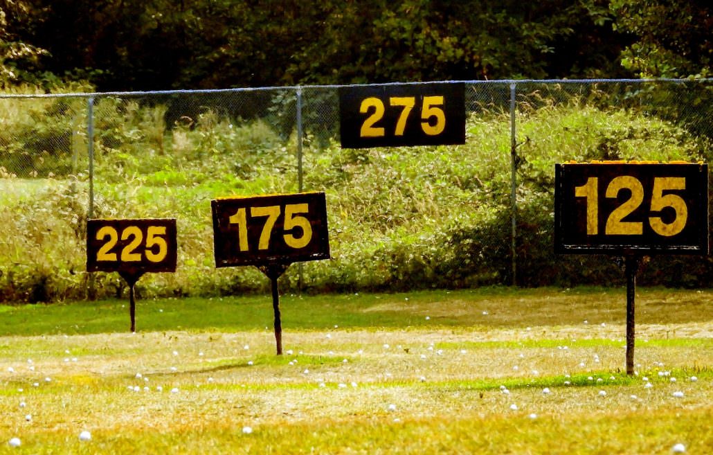 Driving range yardage signs | National Club Golfer