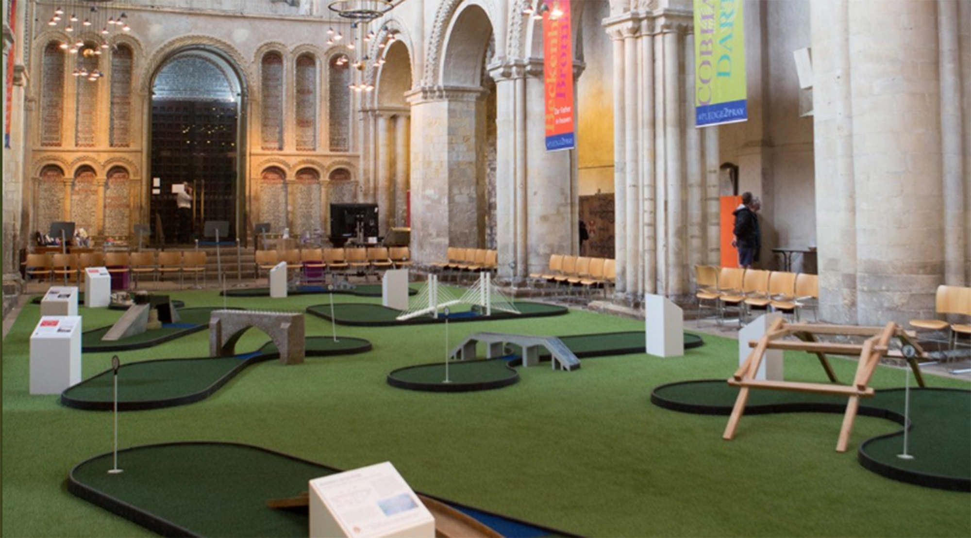 Rochester Cathedral crazy golf divides opinion National Club Golfer