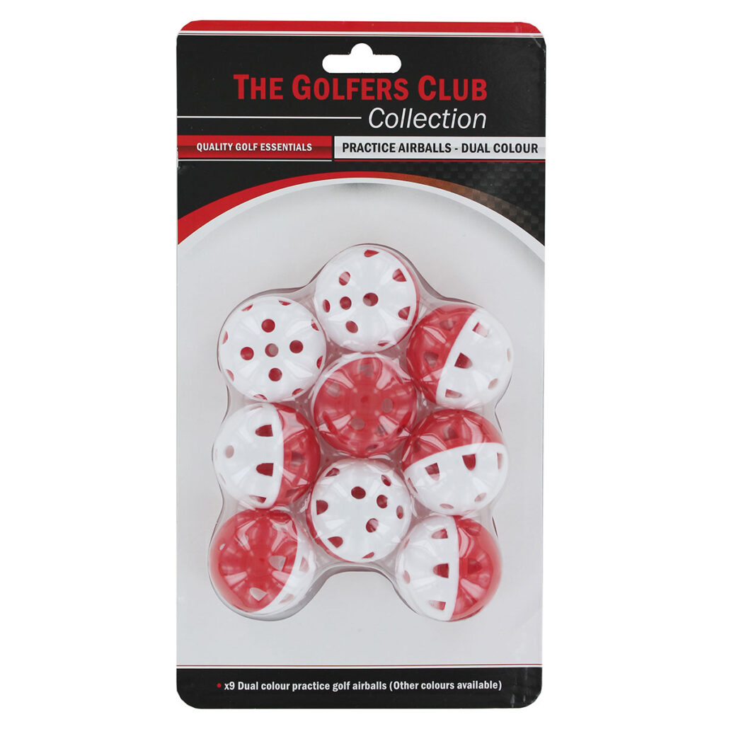 Buyer’s Guide: Best golf training equipment 32 358313 WhiteRed The Golfers Club Air Practice Balls 1