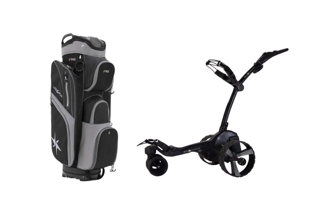 MGI golf bag and trolley National Club Golfer