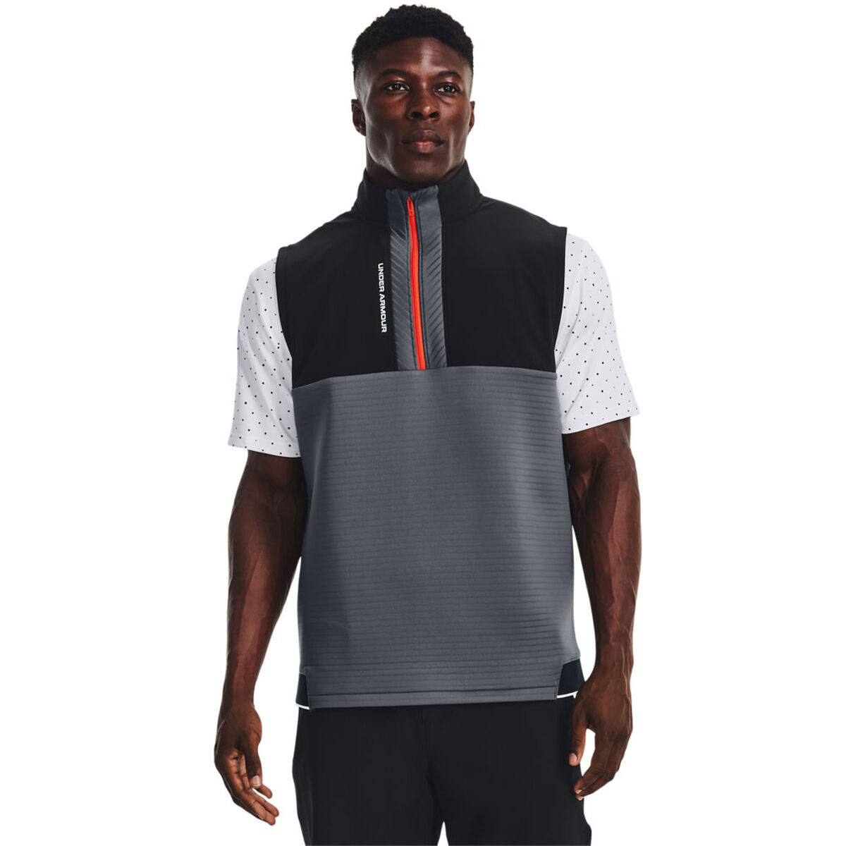 Under Armour Men's Storm Daytona Golf Vest, Mens, Grey/ black, Small