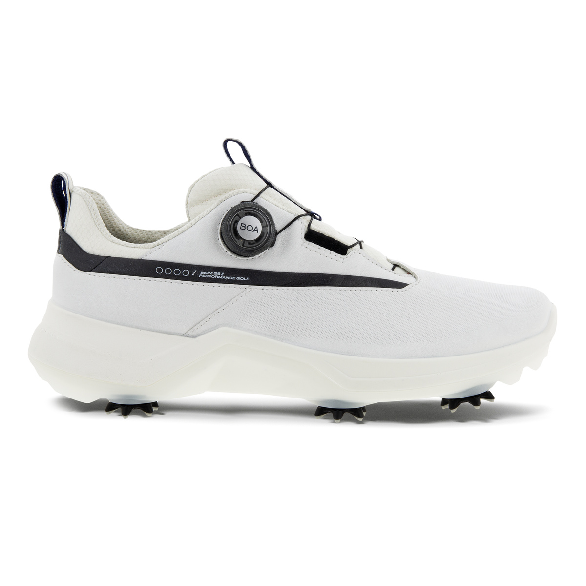 GOLF BIOM G5 BOA Men's Golf Shoe, White/Black, 5 M ECCO Spiked