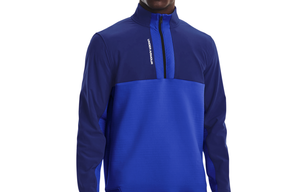 UA Storm Daytona Half Zip Pullover, Blue Under Armour Golf Outerwear National Club Golfer