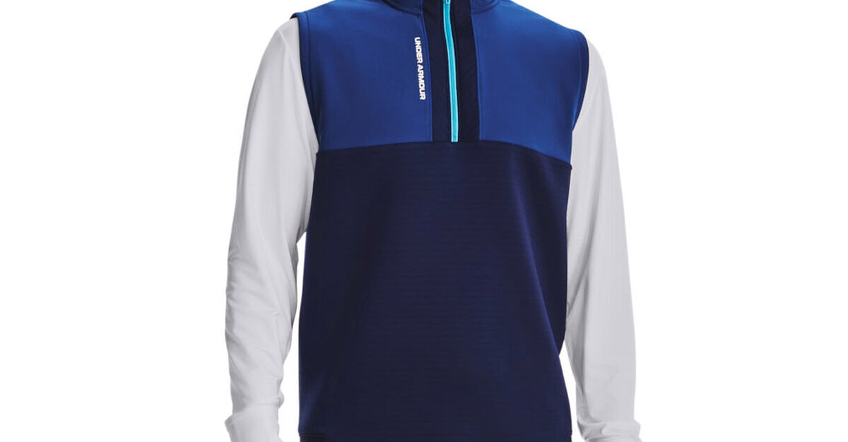 Under Armour Men's Storm Daytona Golf Vest, Mens, Blue/navy/reflective