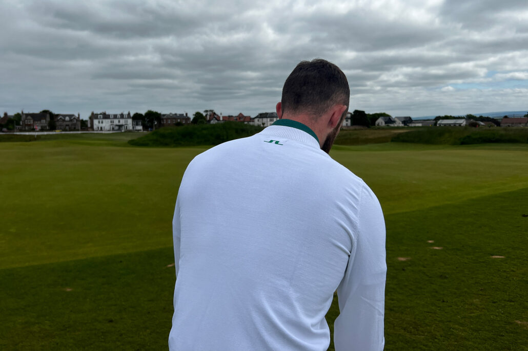 j lindeberg gus knitted sweater review